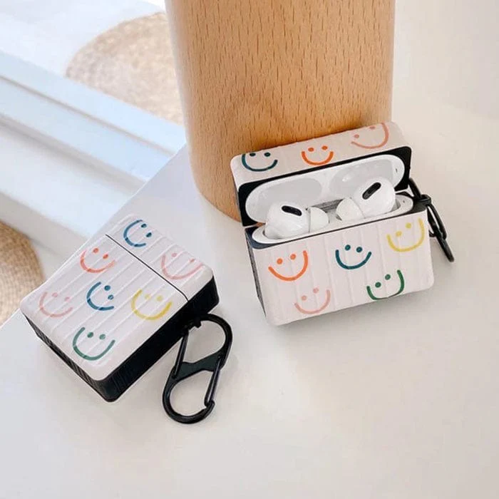 Colorful Smiley Faces AirPods Case - Image 3