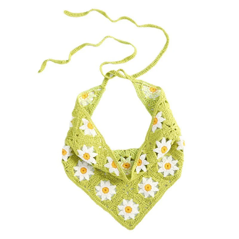 Daisy Сrochet Hair Scarf - Image 3