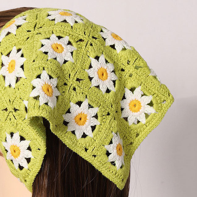 Daisy Сrochet Hair Scarf - Image 4