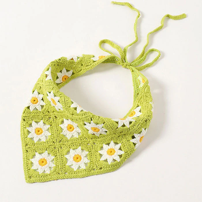Daisy Сrochet Hair Scarf - Image 6