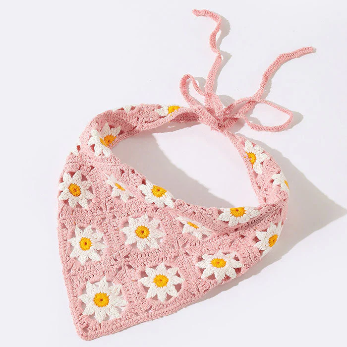 Daisy Сrochet Hair Scarf - Image 7