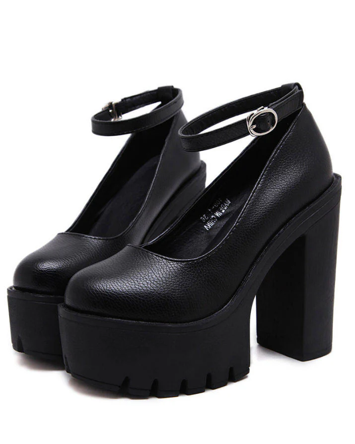 Platform Heeled Sandals - Image 5