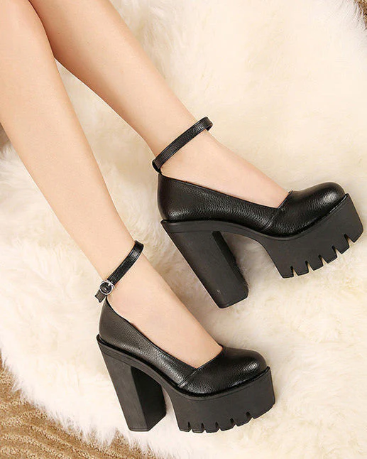 Platform Heeled Sandals - Image 6