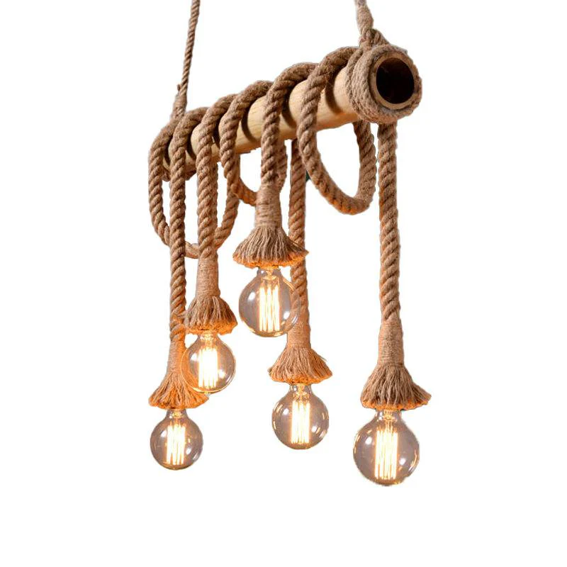 Vintage Rope Pendant Light - Image 3