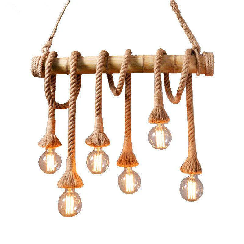 Vintage Rope Pendant Light - Image 4